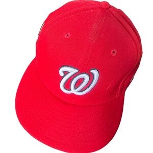Washington Nationals MLB Authentic New Era 59FIFTY Fitted Cap  #42 Patch
